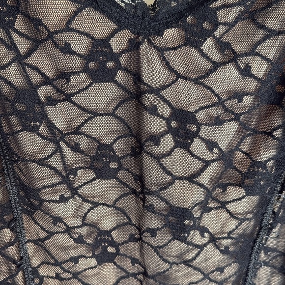 Vintage Tripp NYC Skeleton Lace Mini Dress- Missing Ribbon Size Large Punk - Picture 3 of 8